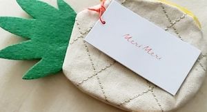 Meri Meri Pineapple Hawaii Pouch Bag NWT